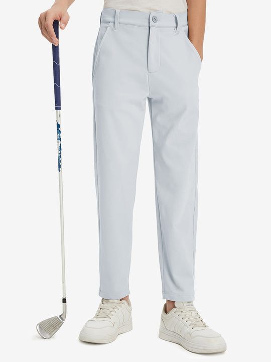 Boys Stretch Fleece Lined Casual Golf Pants
