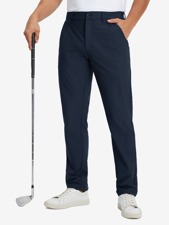 Lightweight Flat Front Casual Trousers