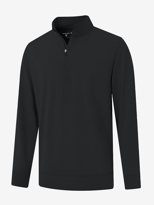 Quarter Zip Melange Pullover