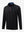 3D front view of the lightweight golf quarter zip pullover in black, clean and athletic design.