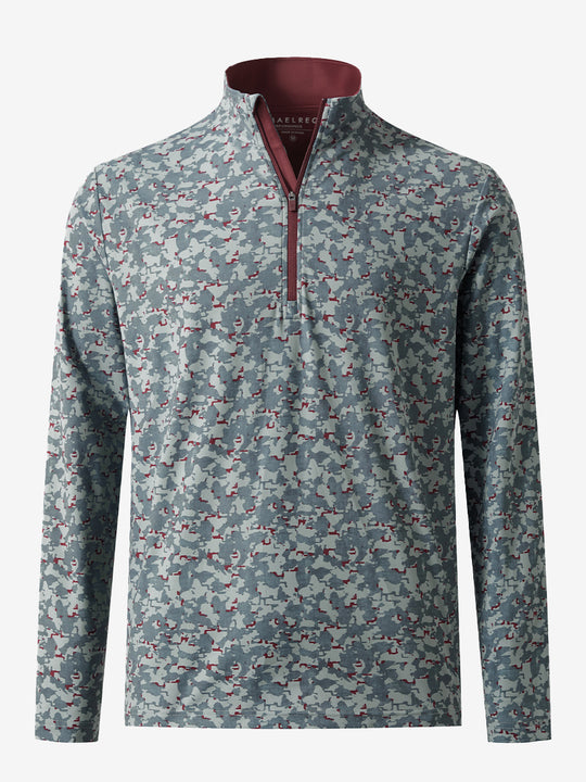 Full Print Quarter Zip Pullover
