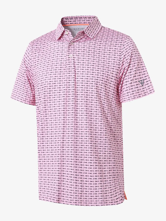Performance Quick Dry Print Golf Polos MAELREG | Performance Golf Apparel