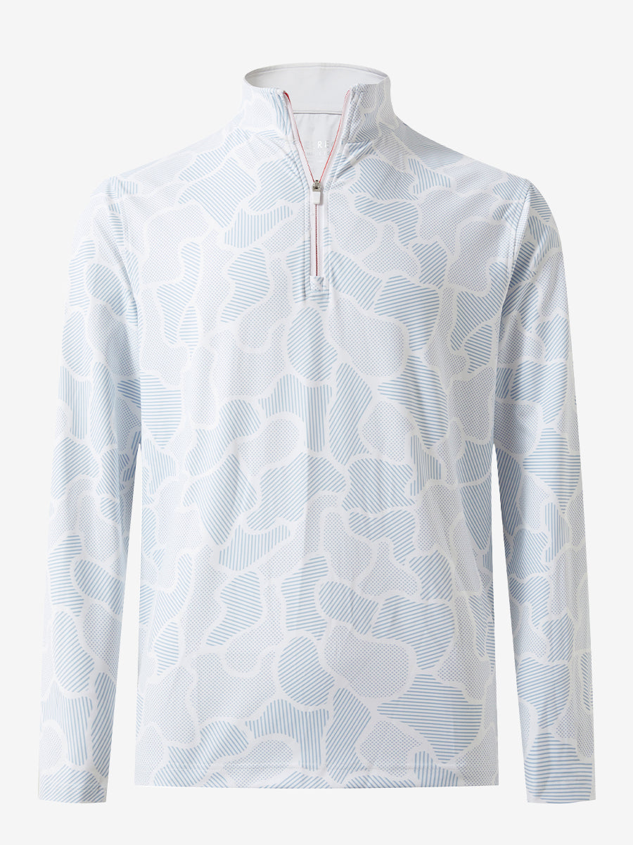 Full Print Quarter Zip Pullover