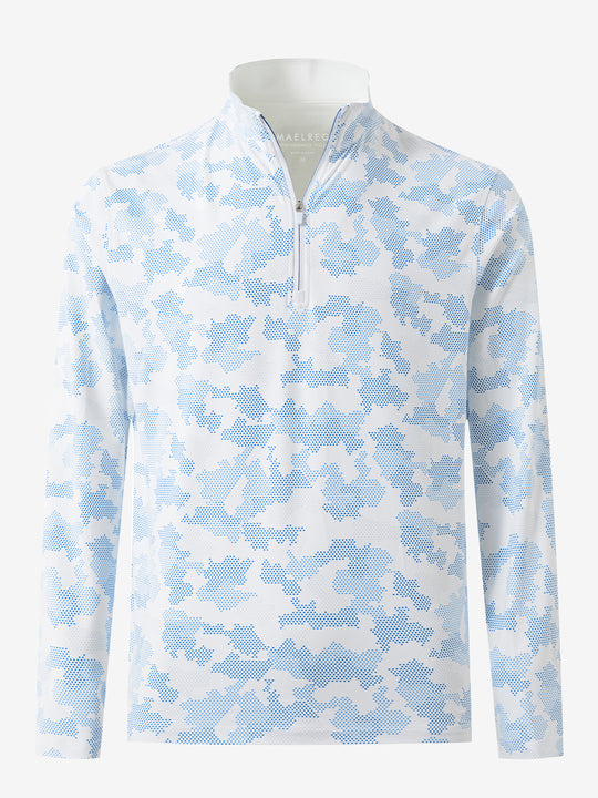 Full Print Lightweight Quarter Zip Pullover