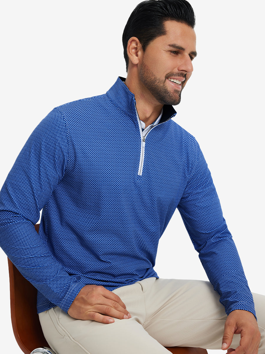 Full Print Quarter Zip Pullover