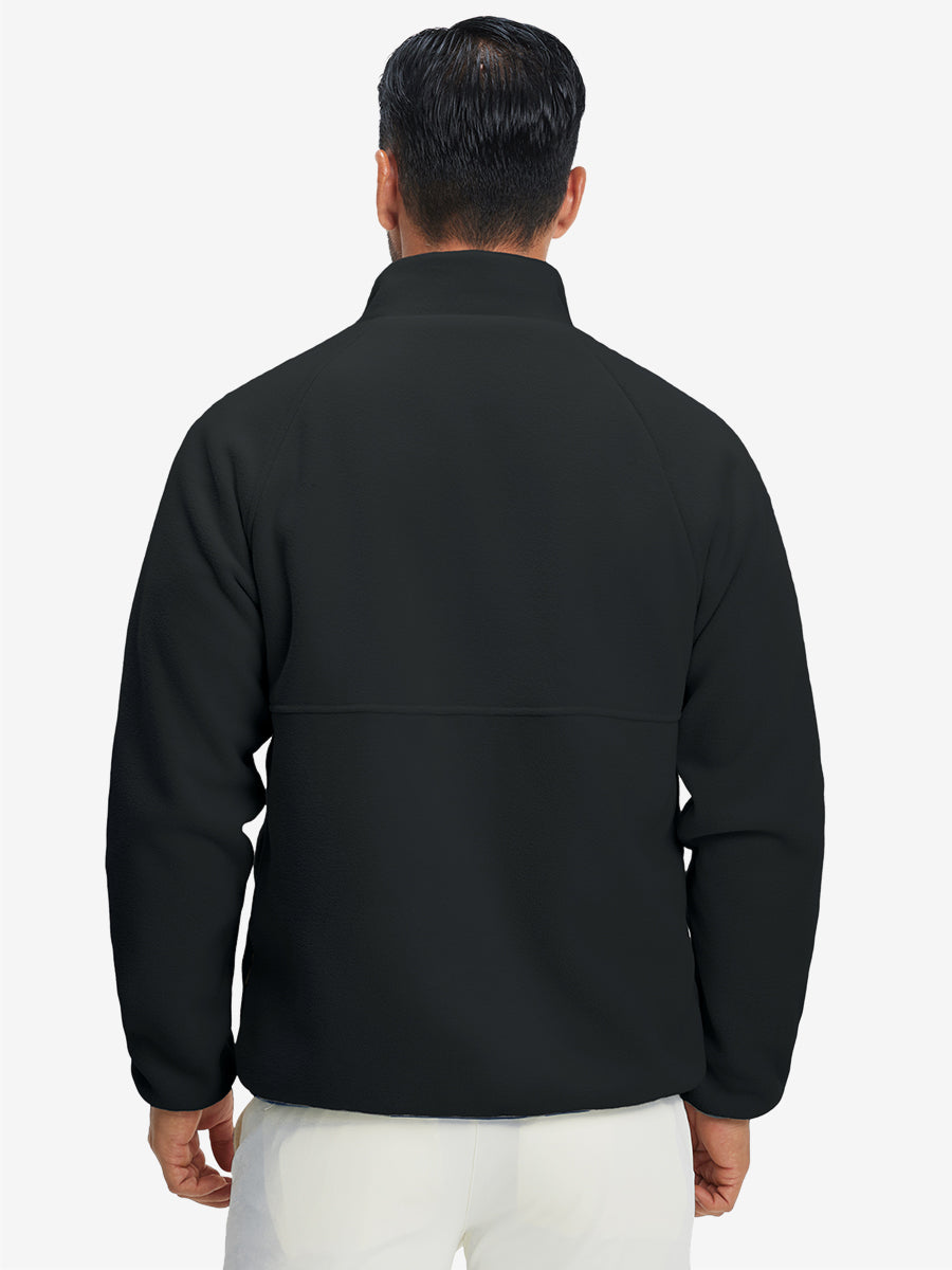 Reversible Fleece Jacket with 5 Pockets