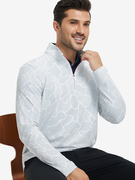 Full Print Quarter Zip Pullover
