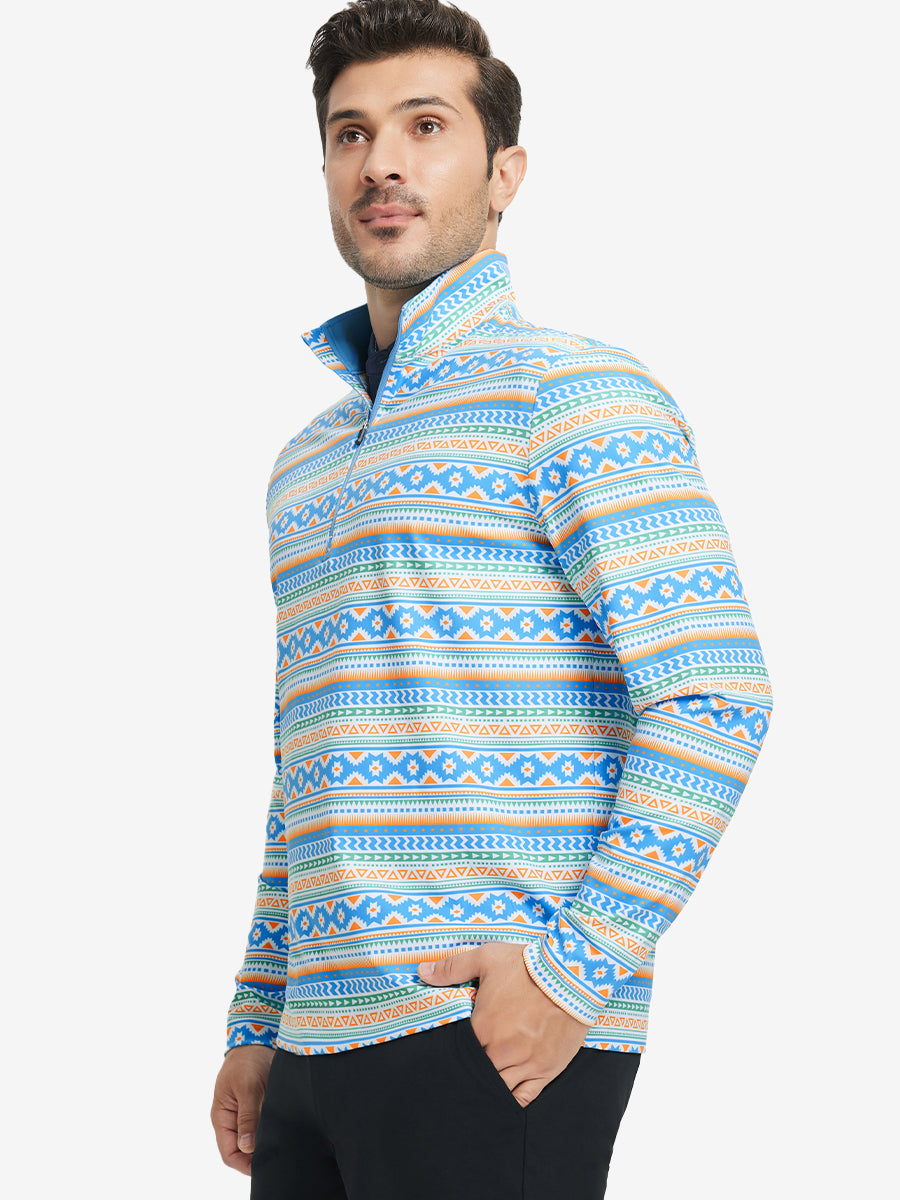 Full Print Quarter Zip Pullover