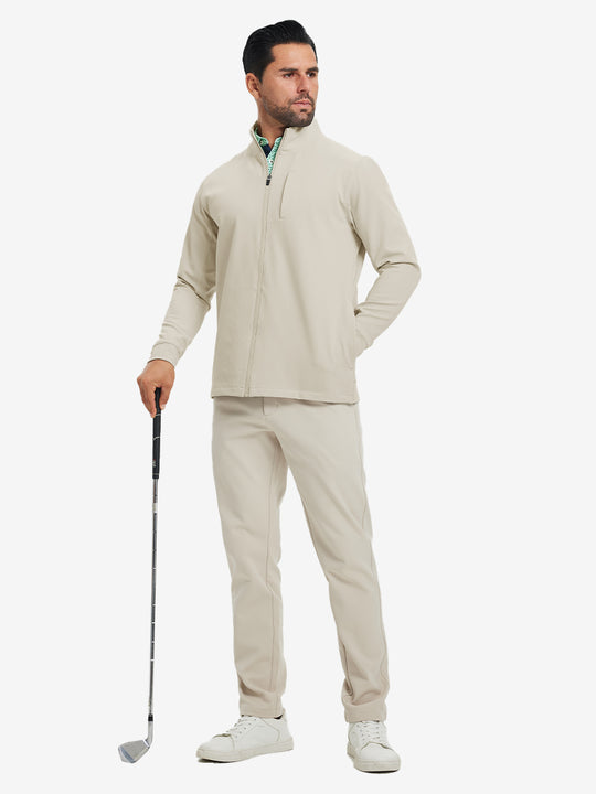 Water-Resistant Zip Up Golf Jacket