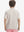 Back half-body view of child wearing LIGHT KHAKI STRIPE Kids Stylish Stripe Polo Shirt.