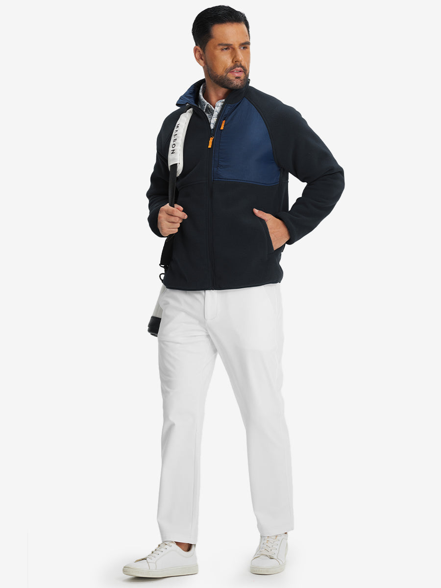 Reversible Fleece Jacket with 5 Pockets