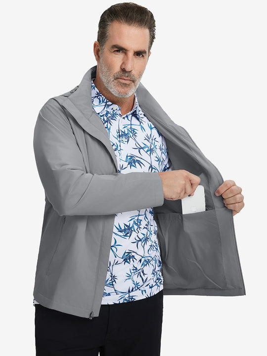 Lightweight Water-repellent Softshell Hooded Jacket