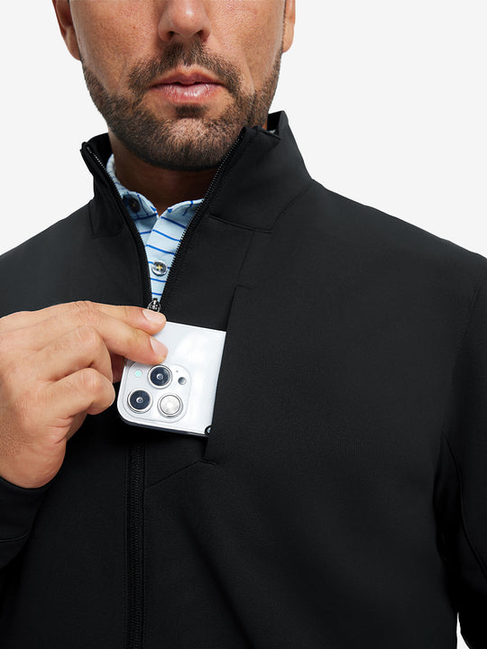 Water-Resistant Zip Up Golf Jacket