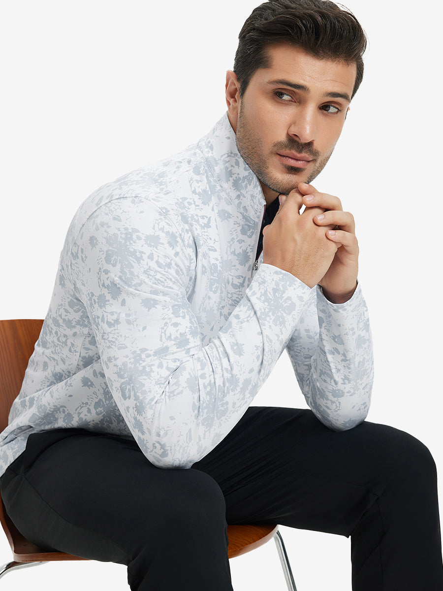 Full Print Quarter Zip Pullover