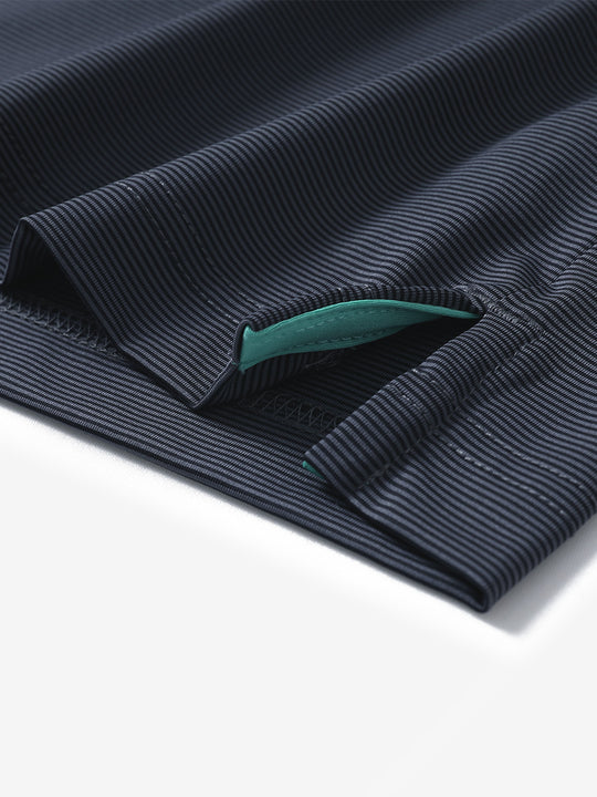 Long Sleeve Pinstripe Jersey Polo