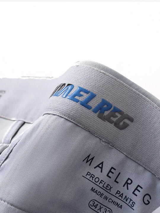 GLACIER GREY Water Resistant Everyday Pants close-up of waistband inner logo detail