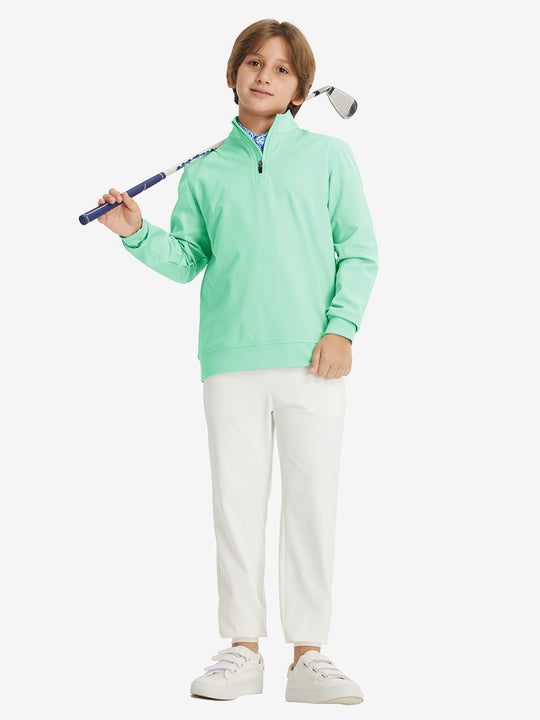 Youth Winter Micro-fleece Quarter Zip Pullover